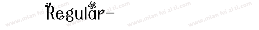 明月清泉 Regular字体转换